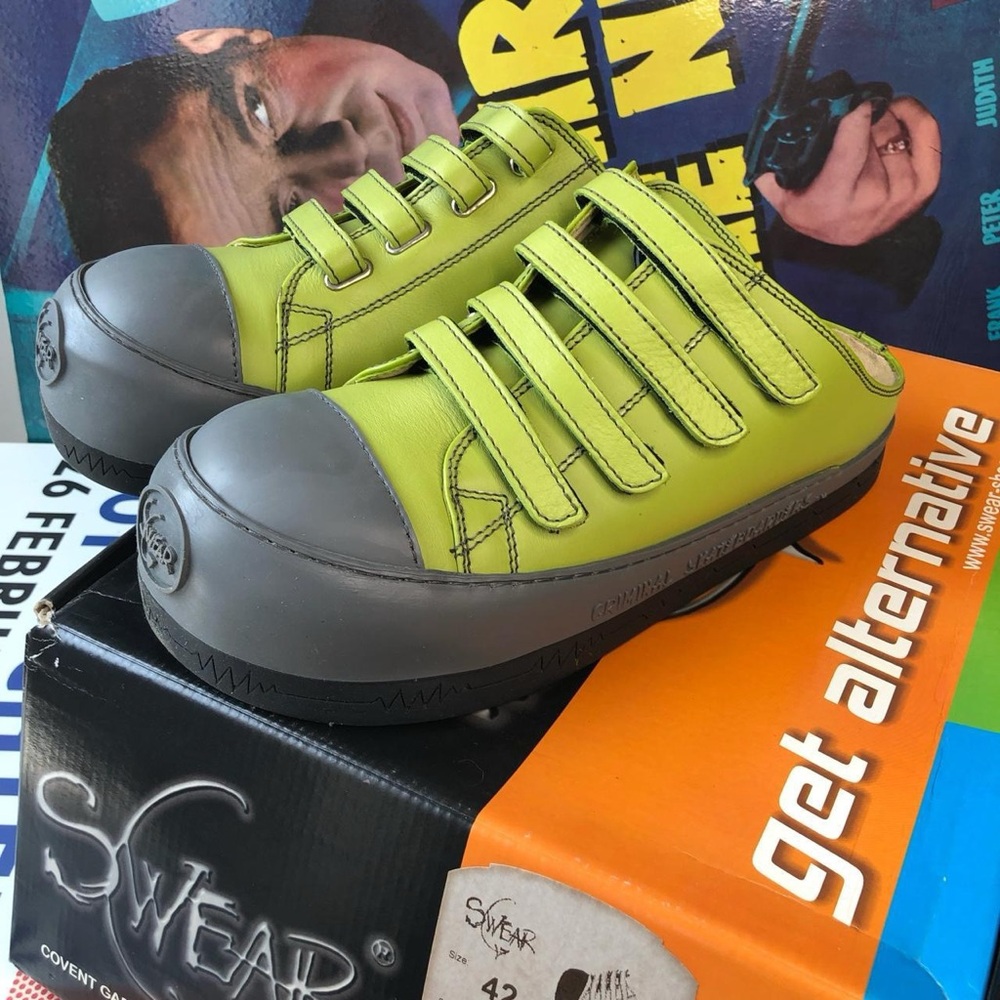 BNWT Swear Alternative Criminal Skateboarders10 “Light Green” size 42Eur